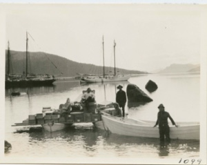 Image of Unloading supplies and equiptment